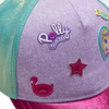 Custom Licensed Character Girls Baseball Cap | Glitter Brim Kids Hats Manufacturer