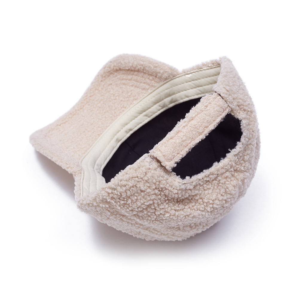 Custom hearling Newsboy Hats with 6-Panel Design Winter Warm Lambswool Cap Supplier