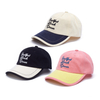 OEM Baseball Cap with Colorful Two-Tone Handwritten Style Embroidery