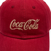 Custom Coca-Cola Licensed Baseball Cap, Wholesale OEM Embroidered Red Cotton Twill Hat Factory