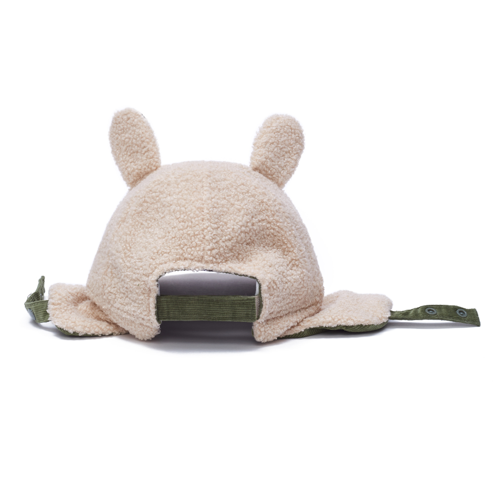 Custom Label Toddler Warm HAT with Ear Flap Cap for Cold Weather
