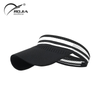 Custom Logo Visor Hat Manufacturer | OEM Colorful Striped Open Top Cap
