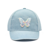 Wholesale Custom Butterfly Denim Baseball Cap for Kids OEM