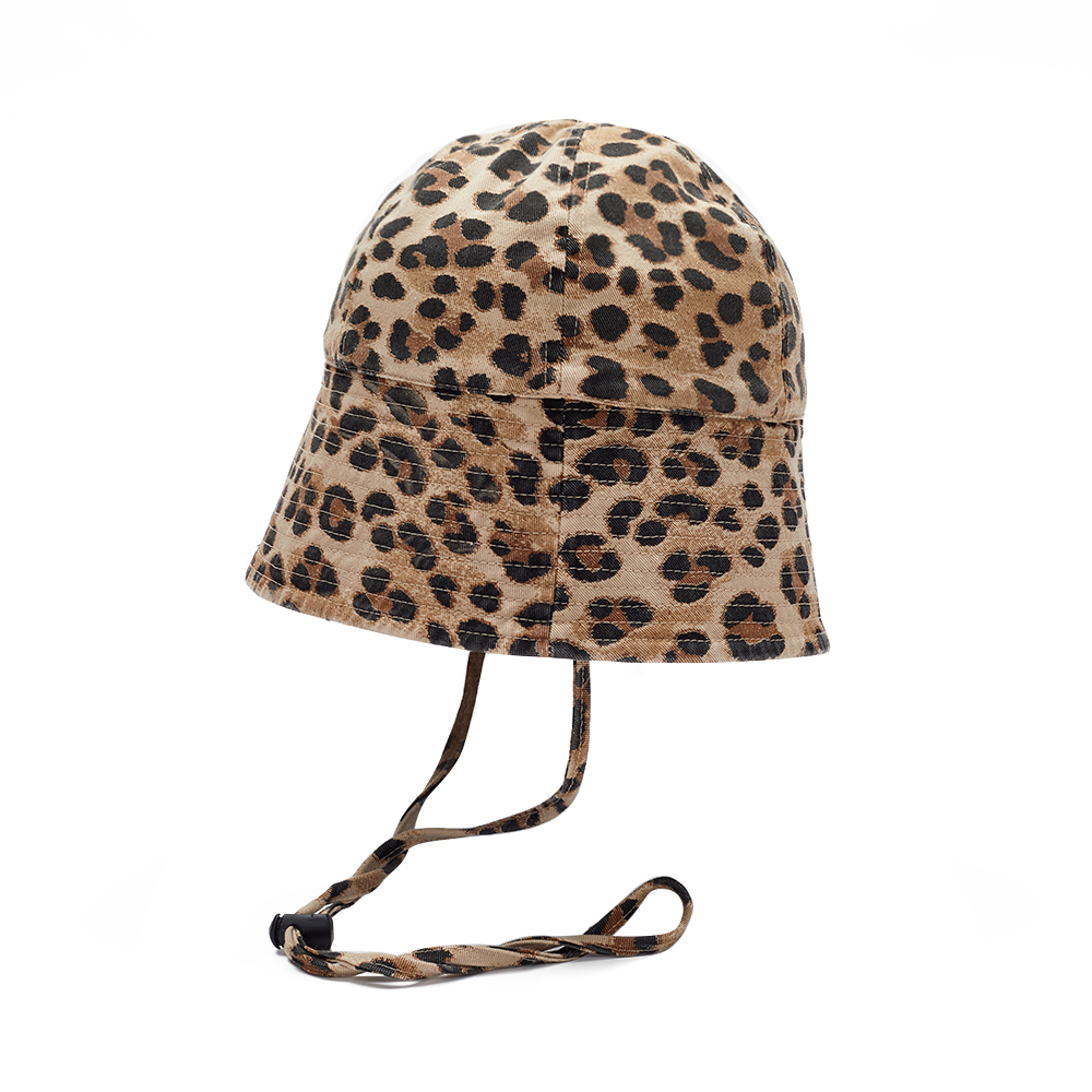 Custom Leopard Pattern Bucket Hat Manufacturer | OEM Deep Crown Casual Caps