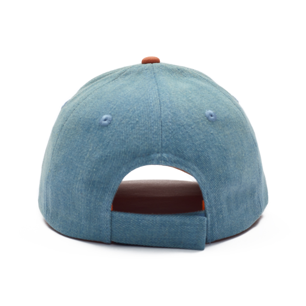 Wholesale Kids Denim Caps with Cartoon Lion Embroidery 