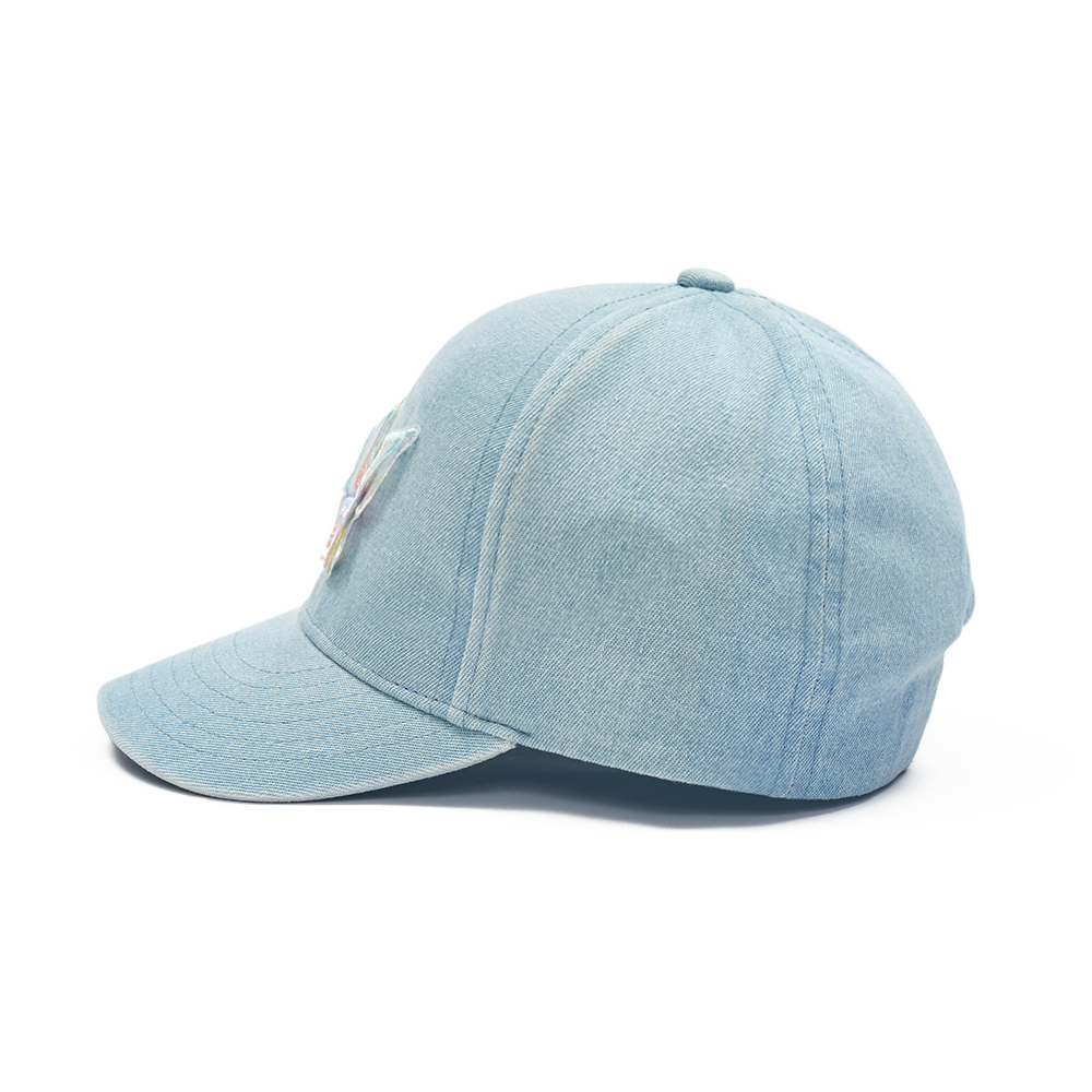 Wholesale Custom Butterfly Denim Baseball Cap for Kids OEM