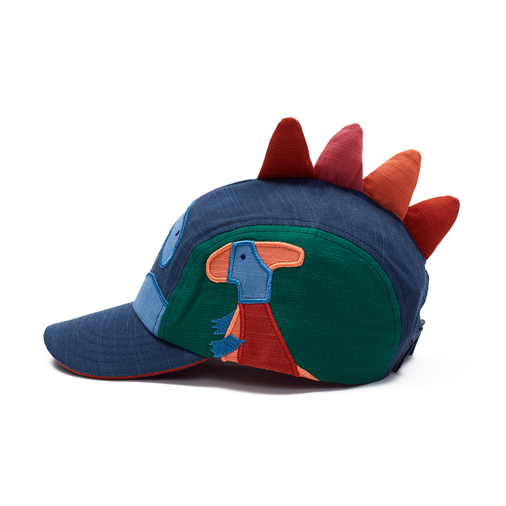 Wholesale Custom Kids Dinosaur Baseball Hats with 3D Back Spikes