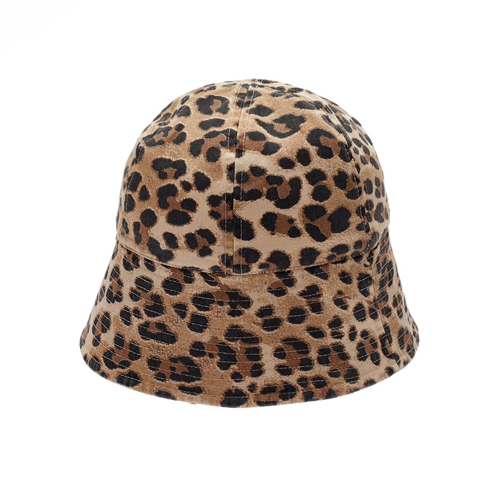 Custom Leopard Pattern Bucket Hat Manufacturer | OEM Deep Crown Casual Caps