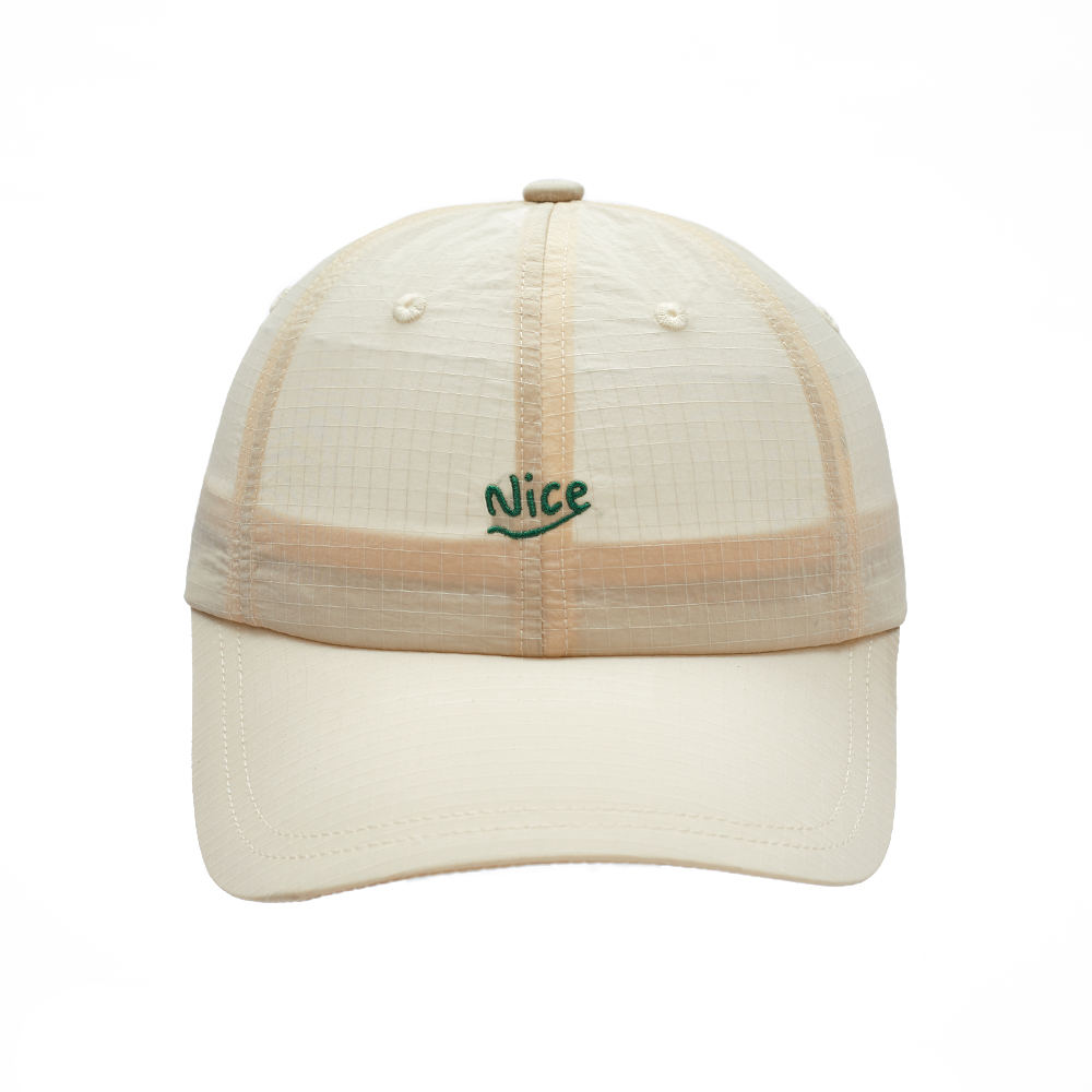 OEM Nylon Baseball Cap with Grid Texture Fabric | Custom Sports Hat Factory