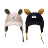 Custom Label Toddler Warm HAT with Ear Flap Cap for Cold Weather