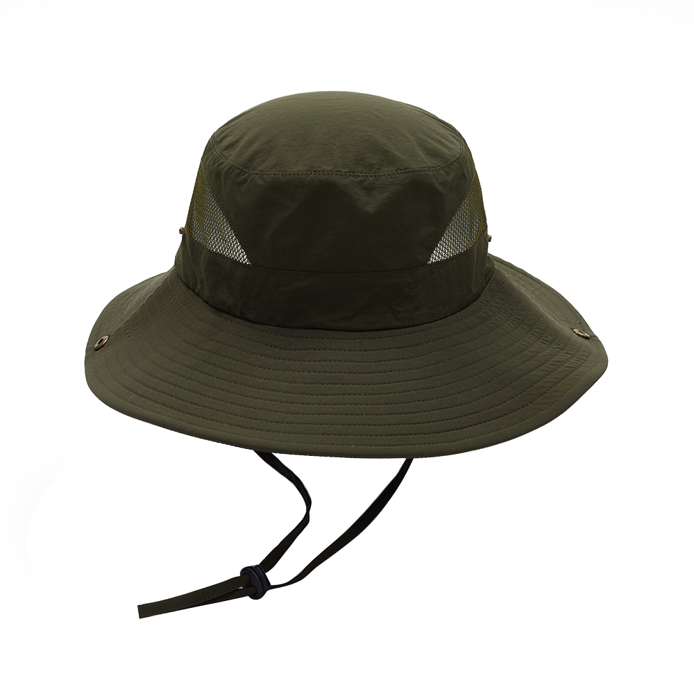 Custom Wide Brim UPF 50 Boonie Hat - OEM ODM Quick Dry Mesh Outdoor Fishing Safari Bucket Hats Wholesale