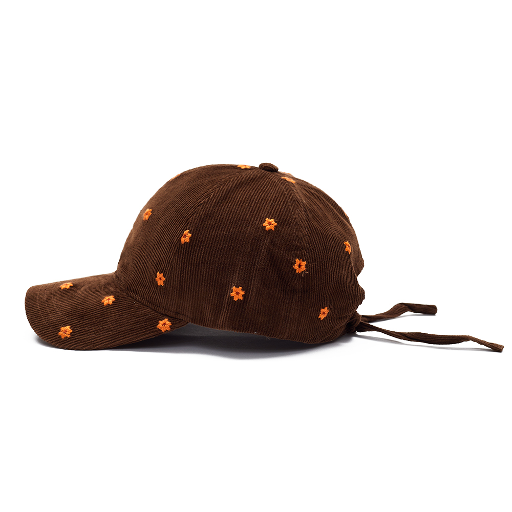 Custom 3D Embroidered Corduroy Dad Hat Manufacturer