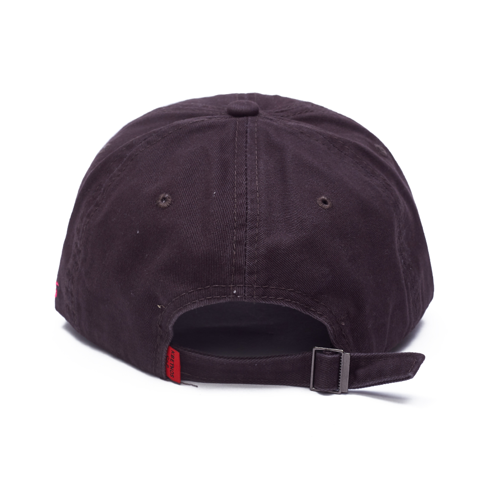 Wholesale Dark Brown Baseball Hats with Heart Patch & Frayed Edge