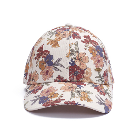 Custom Vintage Baseball Caps with Colorful Floral Print