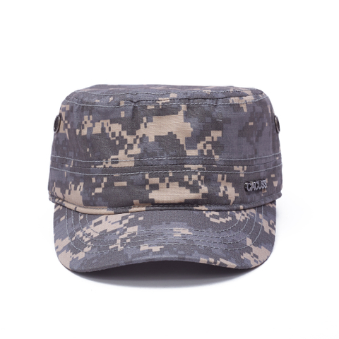 Custom Camo Flat Top Cap Bulk | OEM Military Style Sun Caps