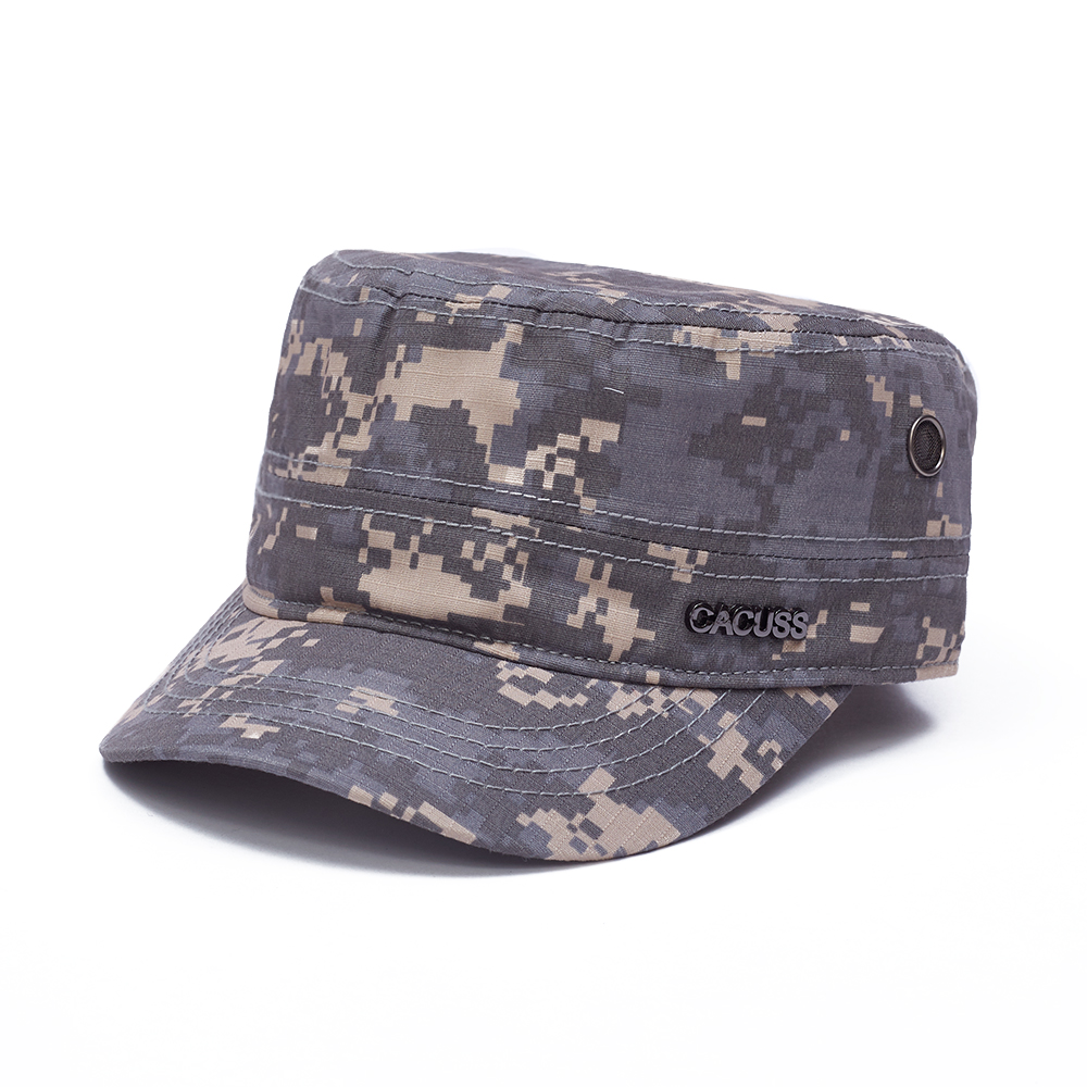 Custom Camo Flat Top Cap Bulk | OEM Military Style Sun Caps
