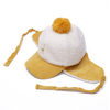 Wholesale Custom Cute Kids Plush Ear Flap Hats with Giraffe Embroidery