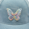 Wholesale Custom Butterfly Denim Baseball Cap for Kids OEM