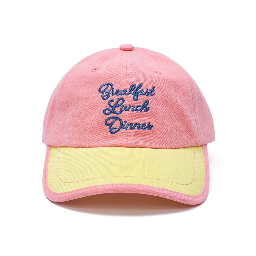OEM Baseball Cap with Colorful Two-Tone Handwritten Style Embroidery
