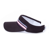 Custom Logo Visor Hat Manufacturer | OEM Open Top Cap with Striped Trim