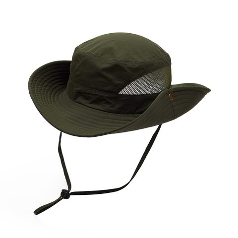 Custom Wide Brim UPF 50 Boonie Hat - OEM ODM Quick Dry Mesh Outdoor Fishing Safari Bucket Hats Wholesale