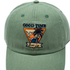 Wholesale Vintage Green Dad Caps with Custom Embroidered & Printed Logo