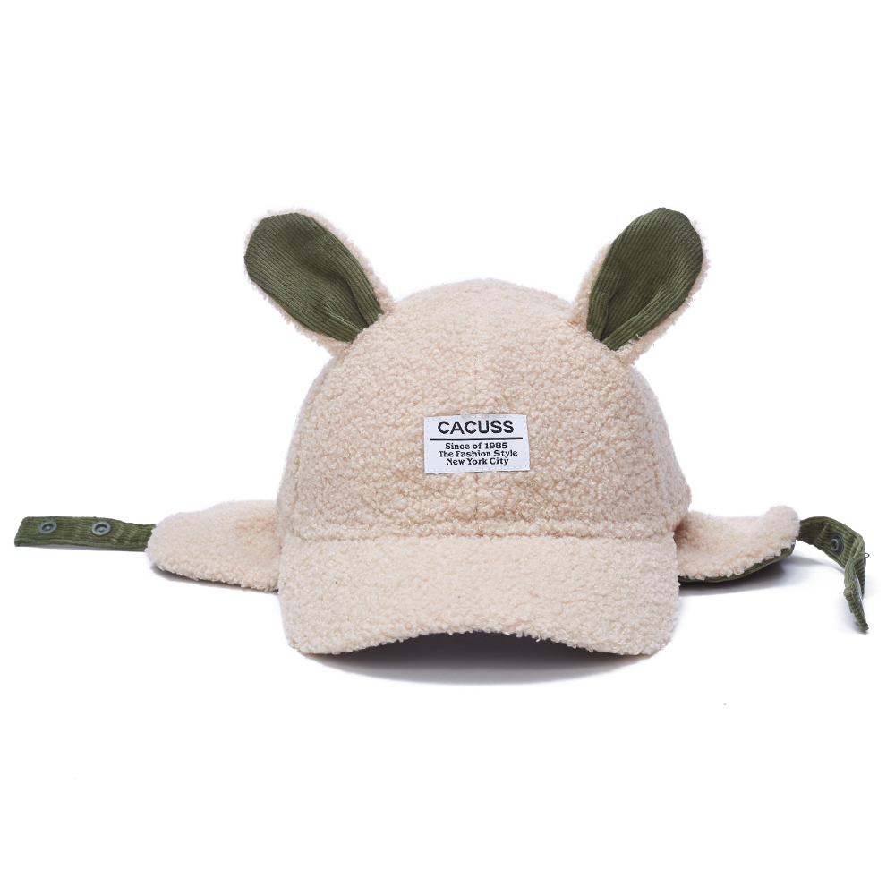 Custom Label Toddler Warm HAT with Ear Flap Cap for Cold Weather